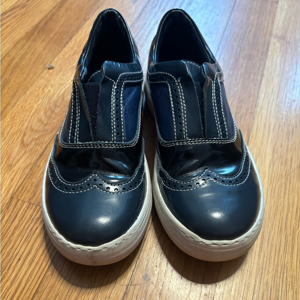 Fendi Kids Dark Blue and Black Sneakers